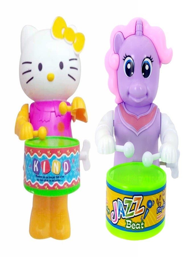 ROSEFAIR Cute Drummer Toy with Drumming and Dancing Action for Kids Baby Rattle Toys Set Toddler (Kids Pack of 2) - Image 1